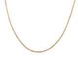 Diamond Cut Rope Chain Necklace