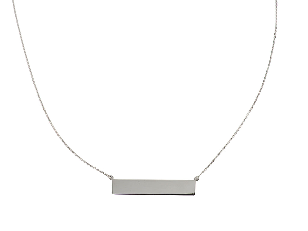 Engravable Bar Necklace