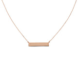 Engravable Bar Necklace