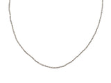 Fancy Diamond Cut Ball Chain Necklace