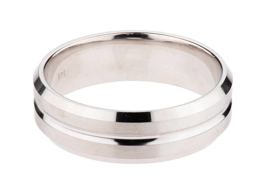 White Gold Wedding Band